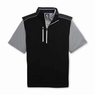 Men's Footjoy Golf Vest Black NZ-642488